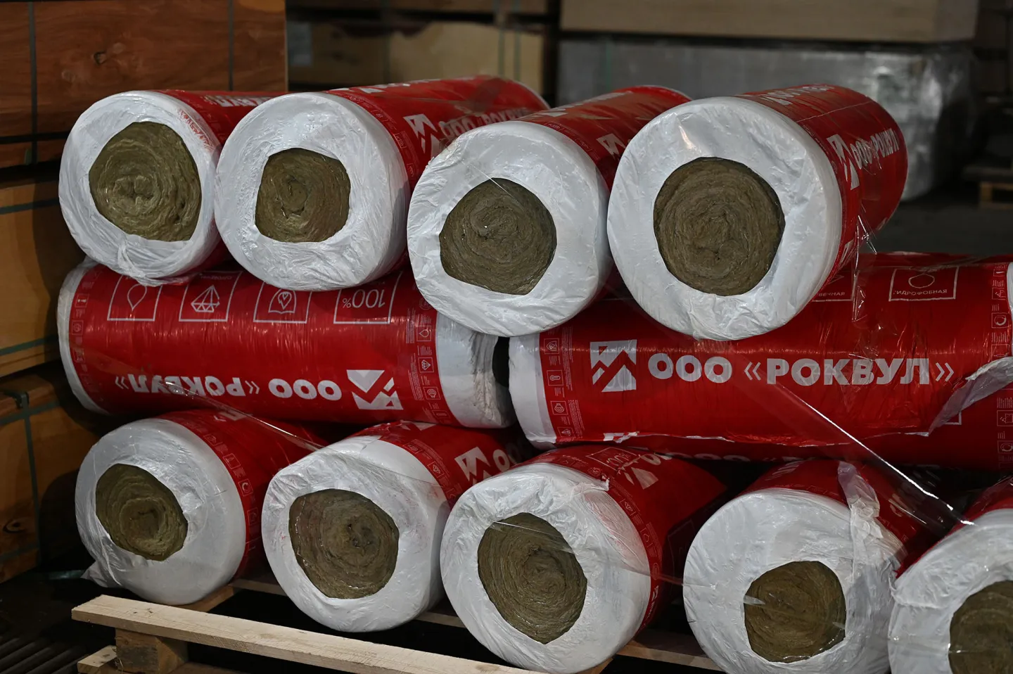 Утеплитель Rockwool ALU1 WIRED MAT 105 рулон 25мм 7000х1000 мм минеральный (техническая теплоизоляция)