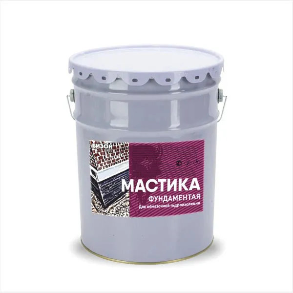 Мастика битумная фундаментная 5 кг Бизон