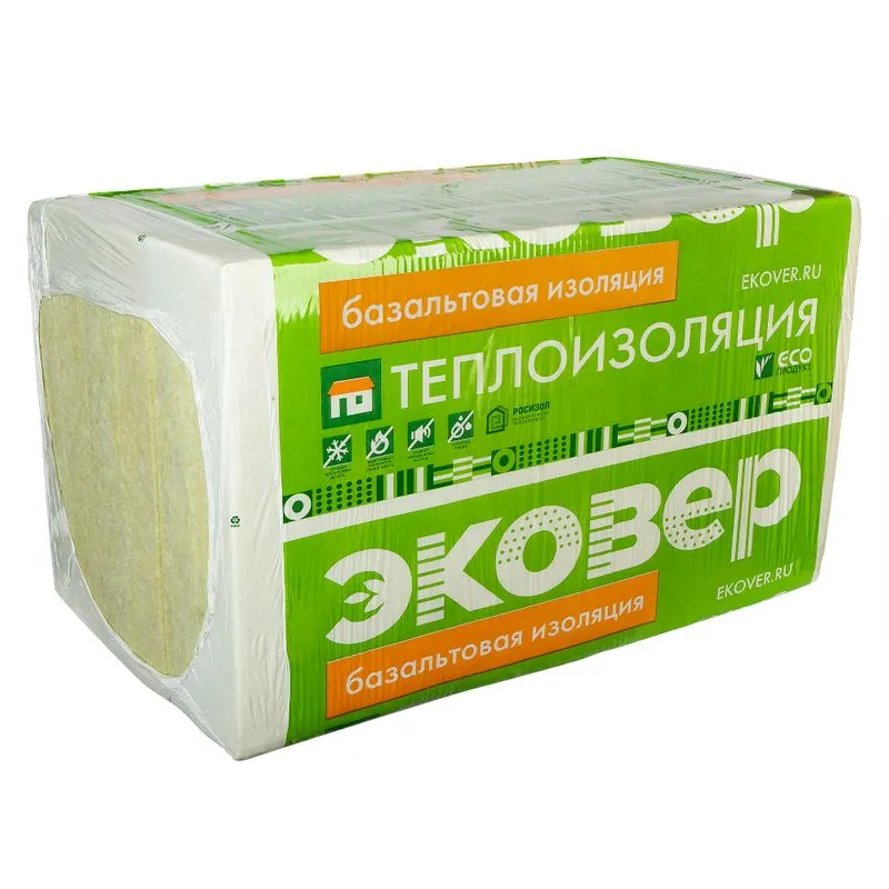 Утеплитель Эковер Стандарт 60 базальтовая плита 1000х600х100мм
