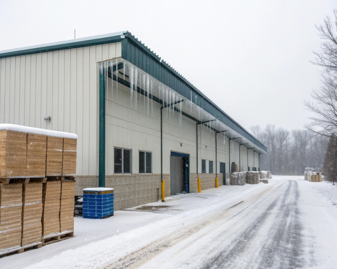 Зимнее хранение строительных материалов