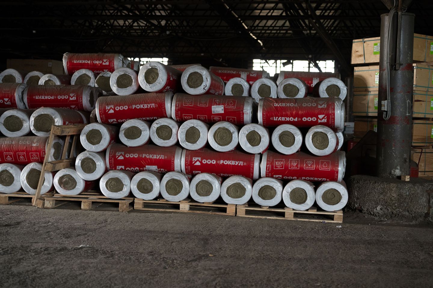 Утеплитель Rockwool WIRED MAT 105 рулон 50мм 4000х1000 мм минеральный (техническая теплоизоляция)