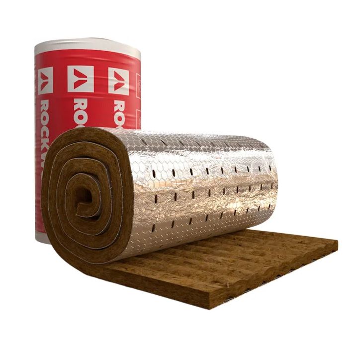 Утеплитель Rockwool ALU1 WIRED MAT 105 рулон 50мм 4000х1000 мм минеральный (техническая теплоизоляция)