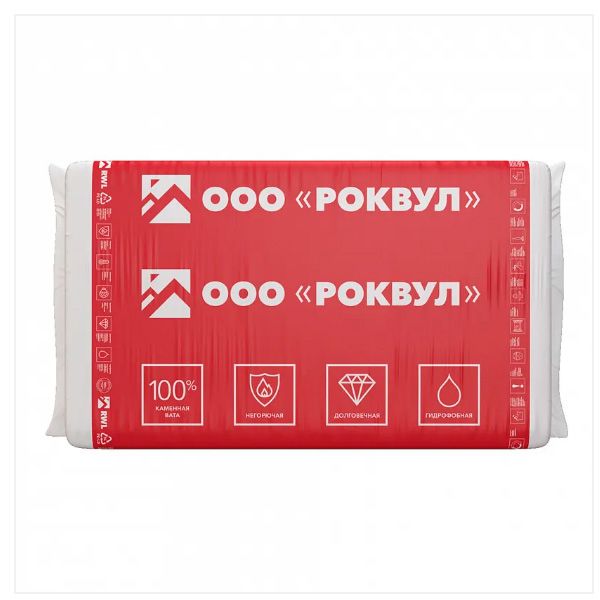 Утеплитель Rockwool КАРКАС Баттс базальтовая плита 1000х600х100мм