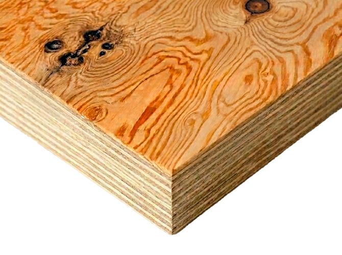 Фанера ФСФ 30мм 2440х1220 мм сорт 3/3 хвойная нешлифованная влагостойкая Лиственница