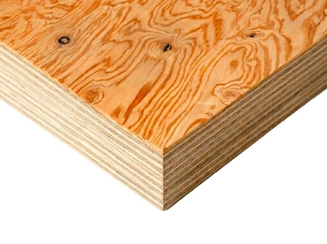 Фанера ФСФ 30 мм 2440х1220 мм сорт 2/3 шлифованная хвойная влагостойкая Larch Лиственница